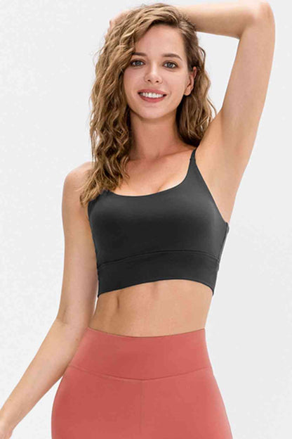 Scoop Neck Long Active Bra