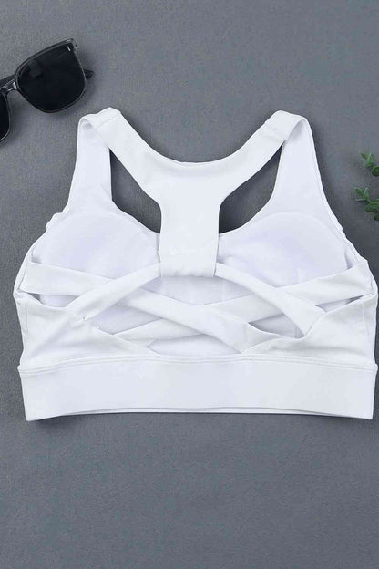 Racerback Push Up Sports Bra