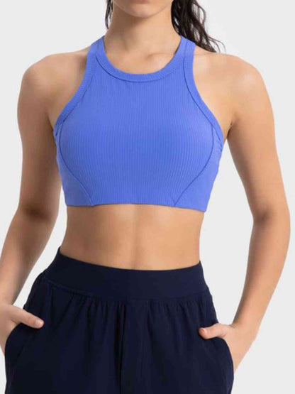 Wide Strap Cropped Sport Tank