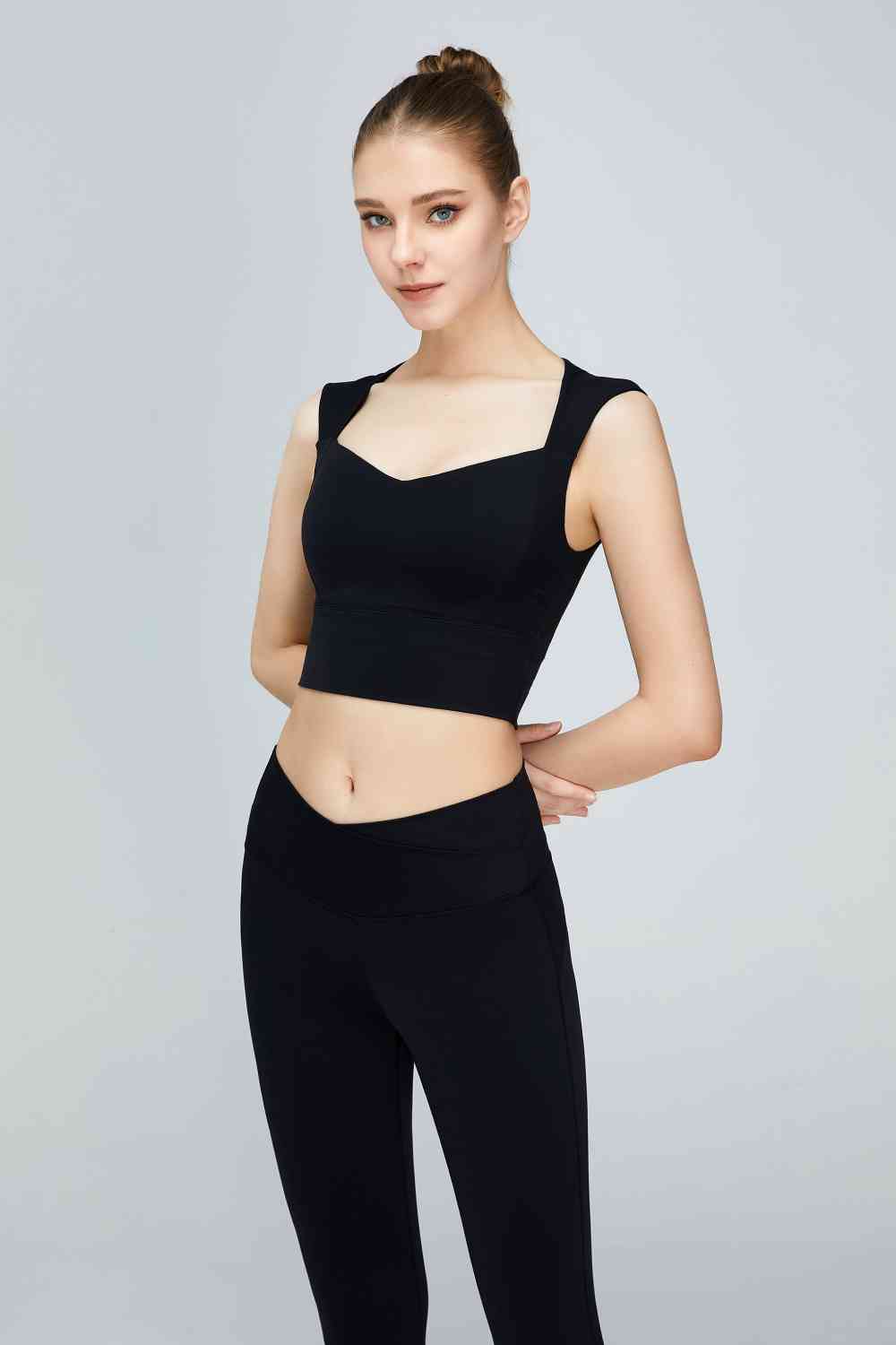 Sweat Absorbing Sleeveless Sports Bra