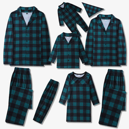 Baby Plaid Collared Neck Jumpsuit