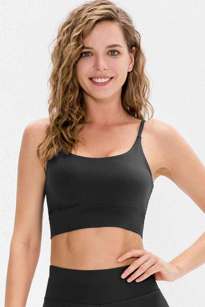 Scoop Neck Long Active Bra