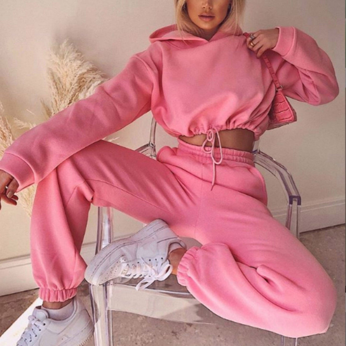 Women's 2 Piece Jogging Suit - Sexy Long Sleeve Hoodie & Sweatpants -  (Kay Joggers)