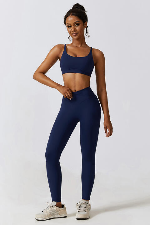 Sports Bra and Leggings Set